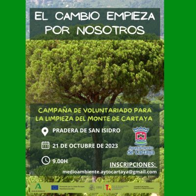 Campaña de voluntariado para limpieza del monte de Cartaya